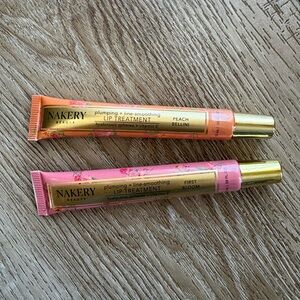 Nakery Lip Treatment Set of 2- Peach Bellini & First Bloom